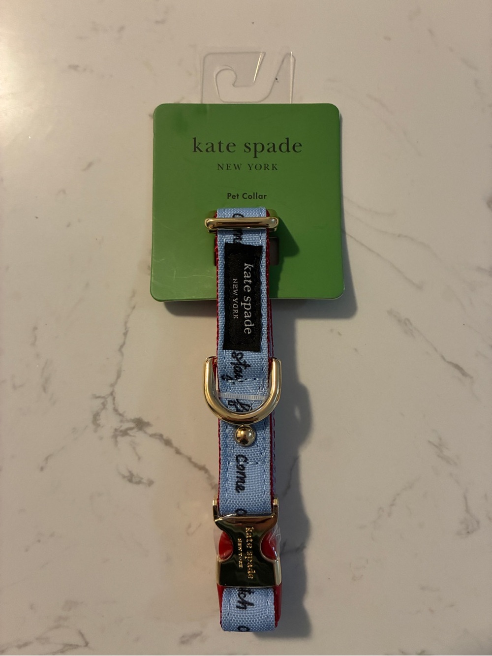 Kate Spade New York “Fetch” Dog Collar S/M Adjustable Designer Pet Collar NWT - Picture 2 of 4